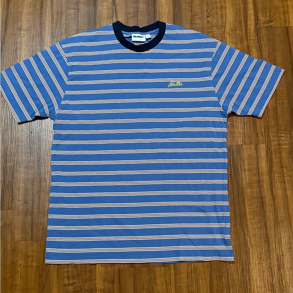 Butter Blue Striped T-Shirt